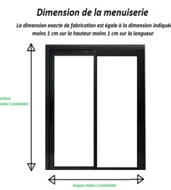 Gd Menuiseries Fenetre Coulissante Aluminium H115 X L120 Gris Ral 7016 2 Vantaux- Fenêtre Aluminium