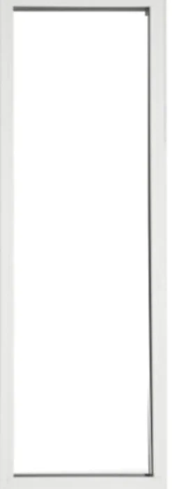 Gd Menuiseries Fenêtre Pvc<Fenetre Fixe En Aluminium Blanc Vertical H215 X L60