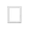 GoodHome Fenêtre Pvc<Fenêtre 1 vantail oscillo-battante, tirant gauche double vitrage en PVC blanc l.85 x H.98 cm