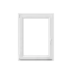 GoodHome Fenêtre Pvc<Fenêtre 1 vantail oscillo-battante, tirant gauche double vitrage en PVC blanc l.85 x H.108 cm