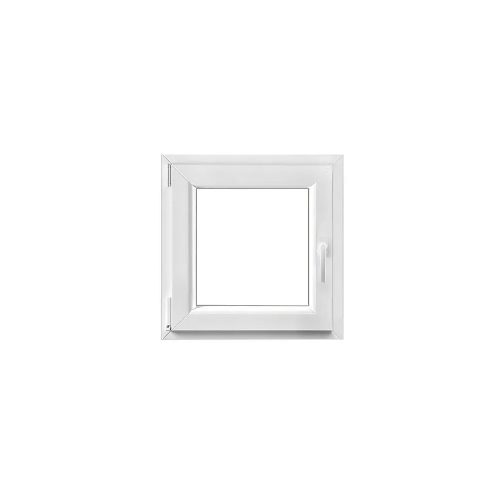 GoodHome Fenêtre Pvc<Fenêtre 1 vantail oscillo-battante, tirant gauche double vitrage en PVC blanc l.65 x H.63 cm