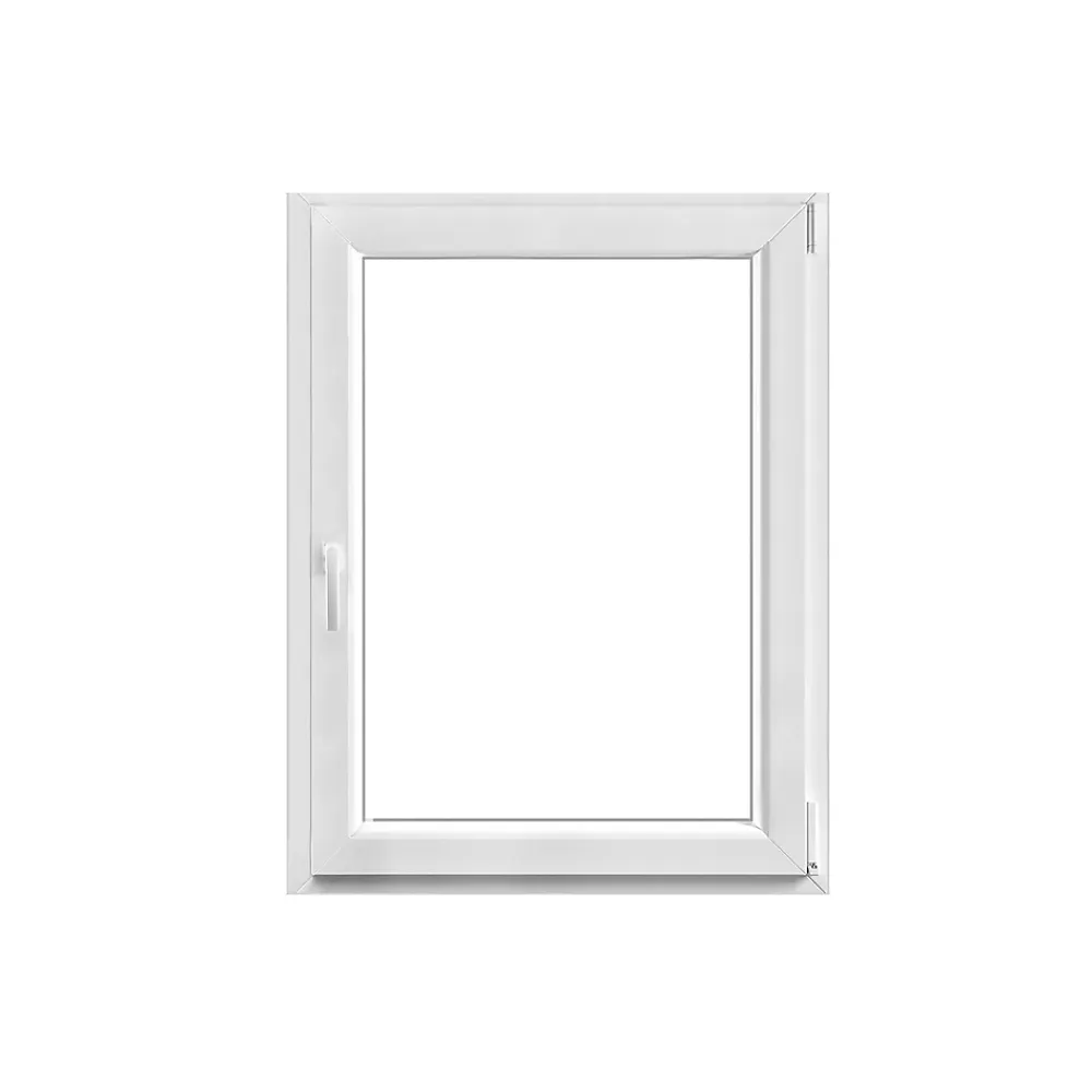 GoodHome Fenêtre Pvc<Fenêtre 1 vantail oscillo-battante, tirant droit double vitrage en PVC blanc l.85 x H.108 cm