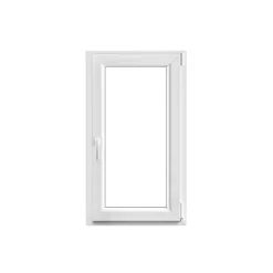 GoodHome Fenêtre Pvc<Fenêtre 1 vantail oscillo-battante, tirant droit double vitrage en PVC blanc l.65 x H.108 cm