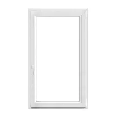 GoodHome Fenêtre 1 vantail oscillo-battante, tirant droit double vitrage en PVC blanc l.85 x H.138 cm- Fenêtre Pvc