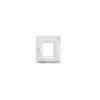 GoodHome Fenêtre Pvc<Fenêtre 1 vantail oscillo-battante, tirant droit double vitrage en PVC blanc l.45 x H.48 cm