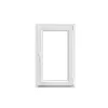 GoodHome Fenêtre Pvc<Fenêtre 1 vantail oscillo-battante, tirant droit double vitrage en PVC blanc l.65 x H.98 cm