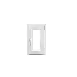 GoodHome Fenêtre Pvc<Fenêtre 1 vantail oscillo-battante, tirant droit double vitrage en PVC blanc l.45 x H.68 cm