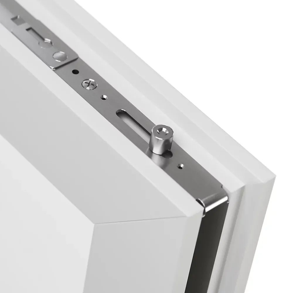 GoodHome Fenêtre 1 vantail oscillo-battante, tirant gauche double vitrage en PVC blanc l.55 x H.78 cm- Fenêtre Pvc