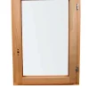 GoodHome Fenêtre Bois<Fenêtre 1 vantail tirant droit double vitrage en bois marron l.65 x H.62,8 cm