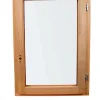 GoodHome Fenêtre Bois<Fenêtre 1 vantail tirant droit double vitrage en bois marron l.45 x H.47,8 cm