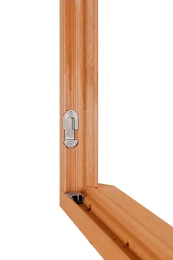GoodHome Fenêtre Bois<Fenêtre 1 vantail tirant gauche double vitrage en bois marron l.65 x H.97,8 cm