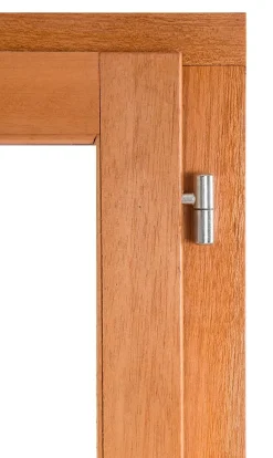 GoodHome Fenêtre Bois<Fenêtre 1 vantail tirant gauche double vitrage en bois marron l.65 x H.97,8 cm