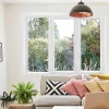 GoodHome Fenêtre Pvc<Fenêtre 3 vantaux oscillo-battant double vitrage en PVC blanc l.185 x H.138 cm