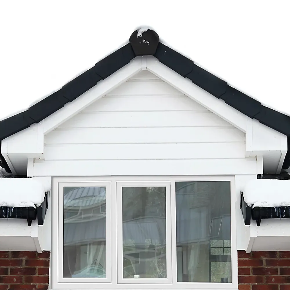 GoodHome Fenêtre Pvc<Fenêtre 3 vantaux oscillo-battant double vitrage en PVC blanc l.185 x H.138 cm