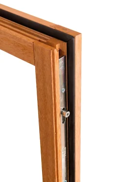 GoodHome Fenêtre 2 vantaux tirant droit double vitrage en bois marron l.145 x H.137,8 cm- Fenêtre Bois