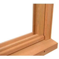 GoodHome Fenêtre Bois<Fenêtre abattante par le haut double vitrage en bois marron l.85 x H.47,8 cm