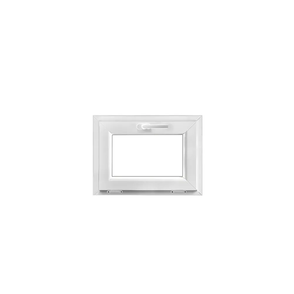 GoodHome Fenêtre Pvc<Fenêtre abattante par le haut double vitrage en PVC blanc l.65 x H.48 cm