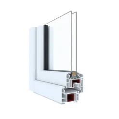GoodHome Fenêtre Pvc<Fenêtre abattante par le haut double vitrage en PVC blanc l.65 x H.48 cm