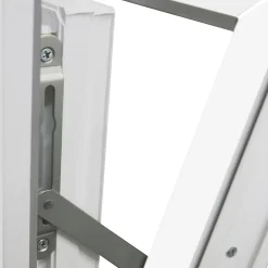 GoodHome Fenêtre Pvc<Fenêtre abattante par le haut double vitrage en PVC blanc l.105 x H.48 cm