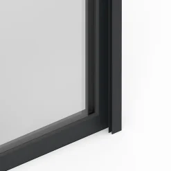 GoodHome Fenêtre Aluminium<Fenêtre alu 1 vantail oscillo-battant + volet roulant électrique gris - l.60 x h.75 cm, tirant gauche