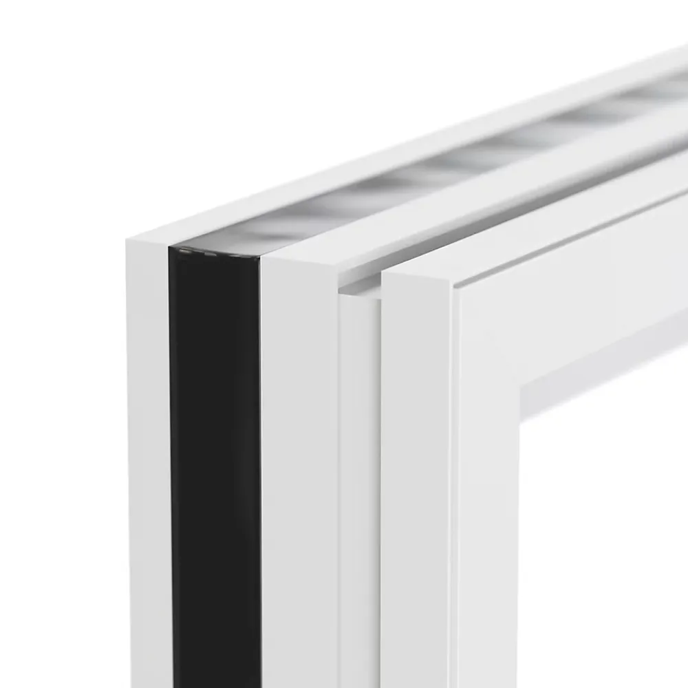 GoodHome Fenêtre Aluminium<Fenêtre alu 2 vantaux oscillo-battant + volet roulant électrique blanc - l.120 x h.135 cm