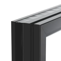 GoodHome Fenêtre Aluminium<Fenêtre alu 2 vantaux oscillo-battant + volet roulant électrique gris - l.100 x h.75 cm