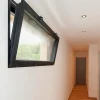 3 in 1 Fenêtre Aluminium<Fenêtre Aluminium à soufflet sécurité RAL 7016 ( L.: 170 cm x H.: 80 cm)