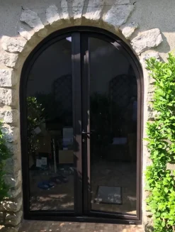 3 in 1 Fenêtre Aluminium avec 1 ventail ouvrant RAL 7016 ( L.: 140 cm x H.: 150 cm)- Fenêtre Aluminium