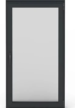 3 in 1 Fenêtre Aluminium avec 1 ventail ouvrant RAL 7016 ( L.: 110 cm x H.: 200 cm)- Fenêtre Aluminium