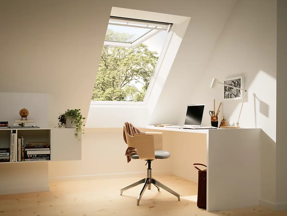 Velux Velux Et Fenêtre De Toit<Fenêtre de toit à projection Confort Whitefinish - bois peint en blanc L. 114 x H. 140 cm (GPL 2076 SK08)