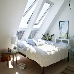 VELUX Fenêtre de toit à projection par le bas GPU MK04 0057 L.78 x H.98 cm Tout confort EverFinish blanc- Velux Et Fenêtre De Toit
