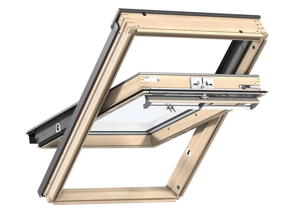Velux Fenêtre de toit à rotation Standard Clearfinish - bois/pin L. 134 x H. 98 cm (GGL 3054 UK04)- Velux Et Fenêtre De Toit