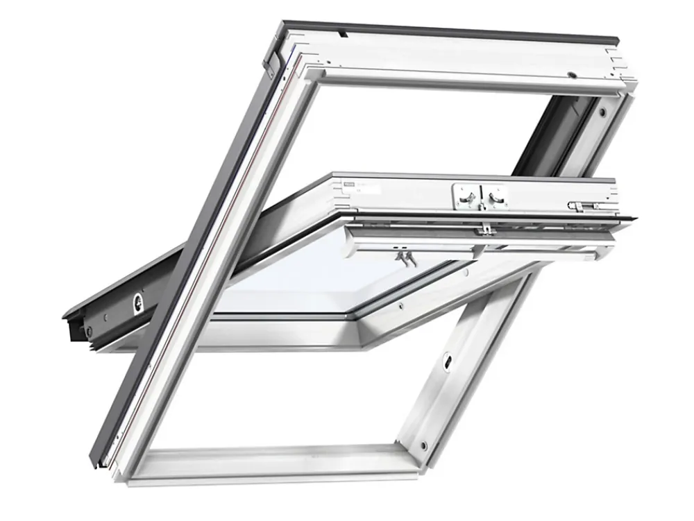 Velux Fenêtre de toit à rotation Standard Whitefinish - bois peint en blanc L. 55 x H. 98 cm (GGL 2054 CK04)- Velux Et Fenêtre De Toit