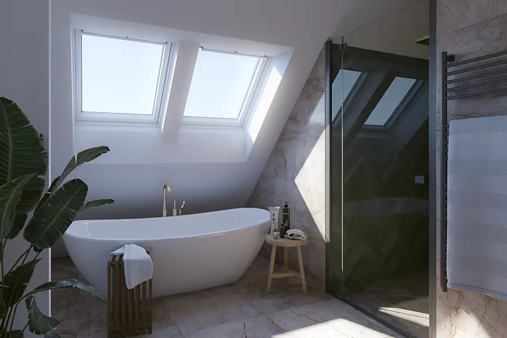 Velux Fenêtre de toit à rotation Confort Everfinish - polyuréthane L. 78 x H. 98 cm (GGU 0076 MK04)- Velux Et Fenêtre De Toit