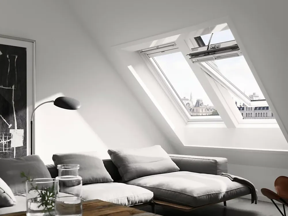 Velux Fenêtre de toit motorisée électrique INTEGRA® Confort Everfinish - Polyuréthane L. 114 x H. 118 cm (GGU 007621 SK06)- Velux Et Fenêtre De Toit