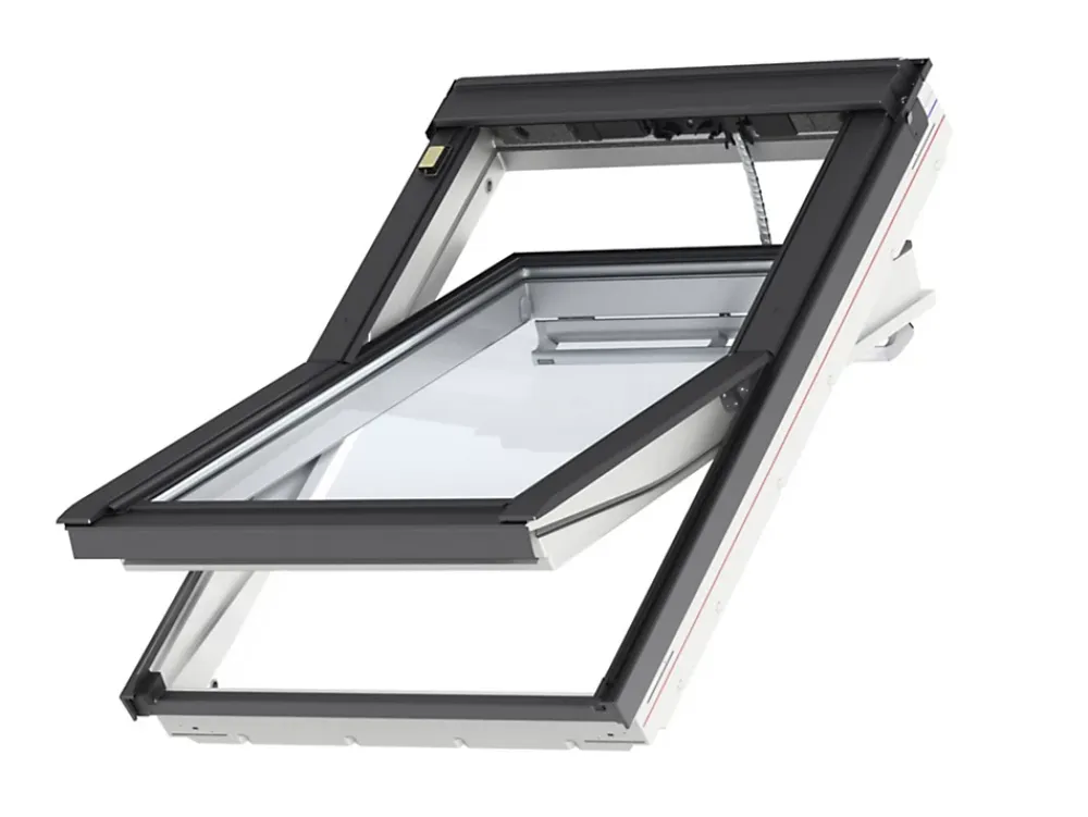 Velux Fenêtre de toit motorisée électrique GGU CK02 Integra® confort Everfinish - polyuréthane L. 55 x H. 78 cm- Velux Et Fenêtre De Toit