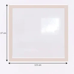 GoodHome Fenêtre Aluminium<Fenêtre fixe double vitrage en aluminium blanc l.123 x H.137 cm