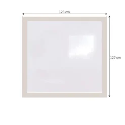 GoodHome Fenêtre fixe double vitrage en aluminium blanc l.123 x H.127 cm- Fenêtre Aluminium
