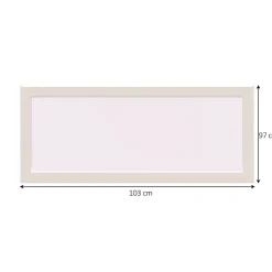 GoodHome Fenêtre Aluminium<Fenêtre fixe double vitrage en aluminium blanc l.103 x H.97 cm