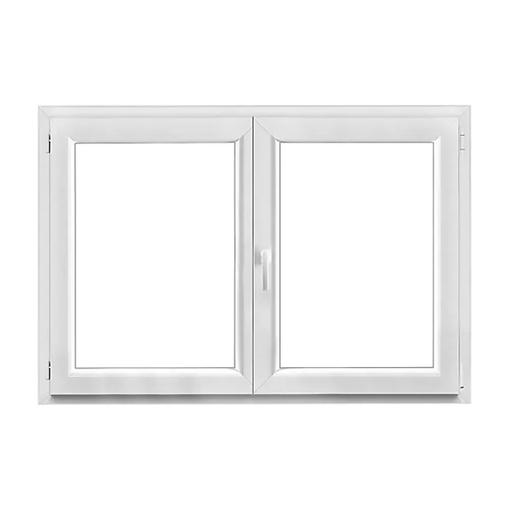 Fral Fermetures Fenêtre oscillo-battante double vantaux PVC blanc L 1400mm x H 850mm ouvrant droit- Fenêtre Pvc