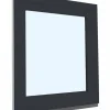 Fral Fermetures Fenêtre oscillo-battante PVC anthracite et blanc L 650mm x H 750mm ouvrant gauche- Fenêtre Pvc