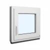 Fral Fermetures Fenêtre oscillo-battante PVC blanc L 650mm x H 750mm ouvrant droit- Fenêtre Pvc