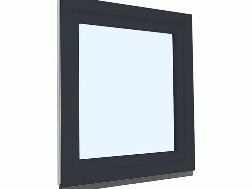 Fral Fermetures Fenêtre Pvc<Fenêtre oscillo-battante PVC anthracite L 800mm x H 950mm ouvrant droit
