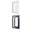Hexa’Fen Fenêtre Pvc<Fenêtre PVC - LxH 600x1000 mm -Triple Vitrage - Bicolore blanc int/anthracite ext-poignée à droite