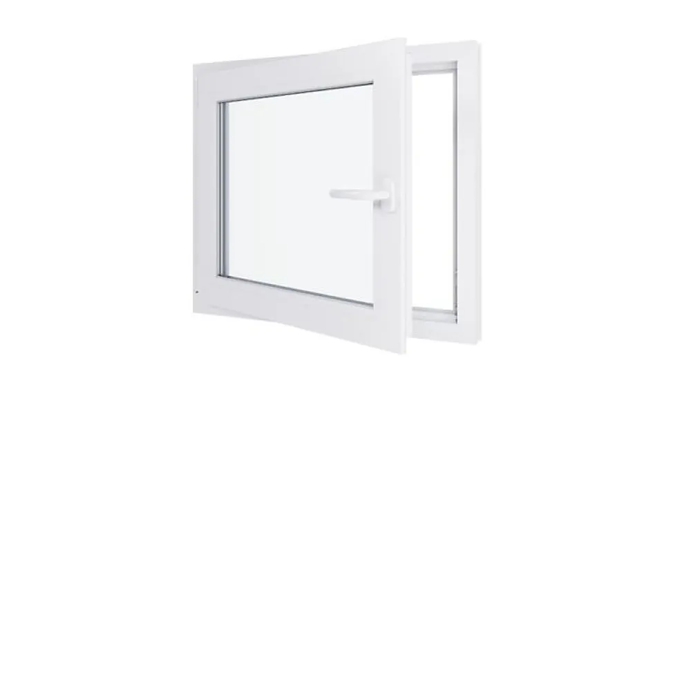 Hexa’Fen Fenêtre Pvc<Fenêtre PVC - LxH 800x700 mm -Triple Vitrage - Blanc -poignée à droite