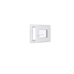 Hexa’Fen Fenêtre Pvc<Fenêtre PVC - LxH 500x400 mm -Triple Vitrage - Blanc -poignée à gauche