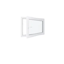 Hexa’Fen Fenêtre Pvc<Fenêtre PVC - LxH 1000x800 mm -Triple Vitrage - Blanc -poignée à gauche