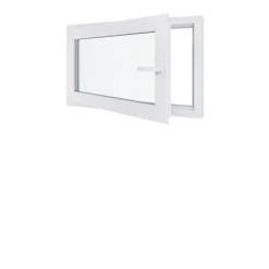 Hexa’Fen Fenêtre PVC - LxH 1100x600 mm -Triple Vitrage - Blanc -poignée à droite- Fenêtre Pvc