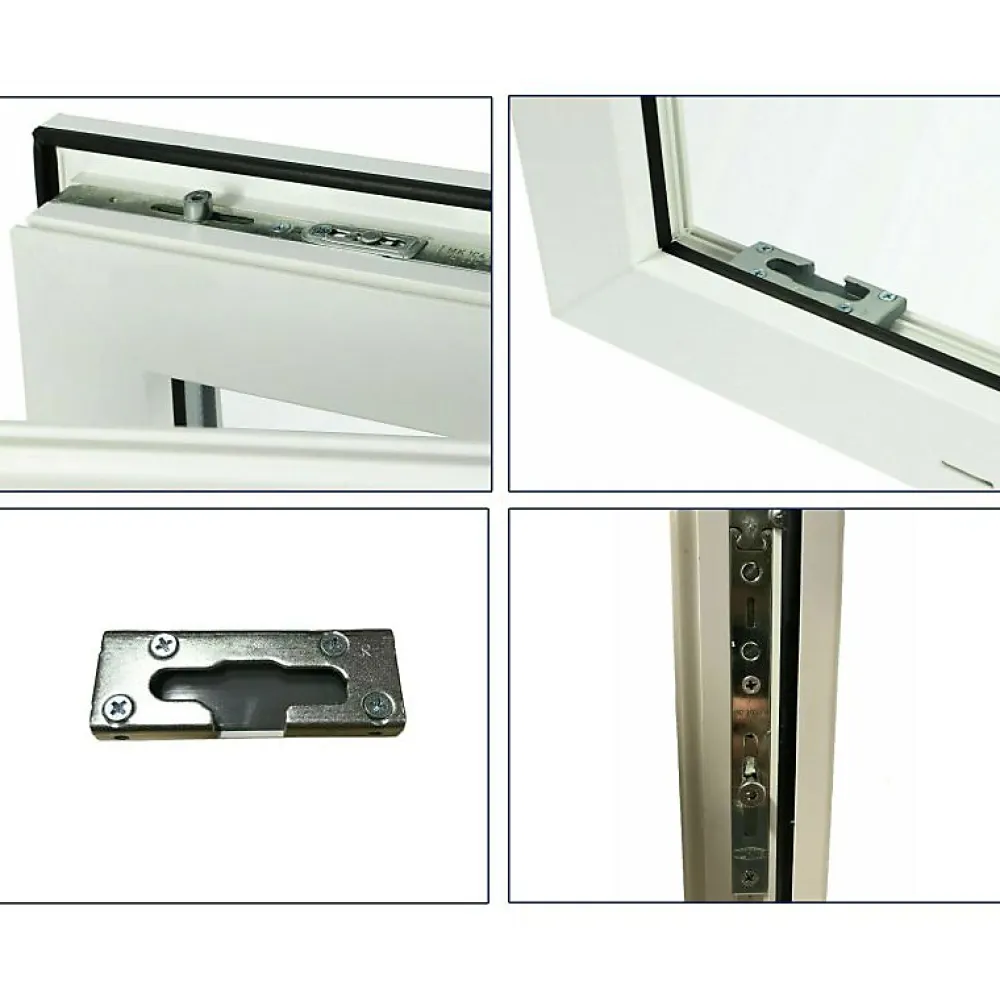 Hexa’Fen Fenêtre Pvc<Fenêtre PVC - LxH 500x900 mm -Triple Vitrage - Blanc -poignée à gauche