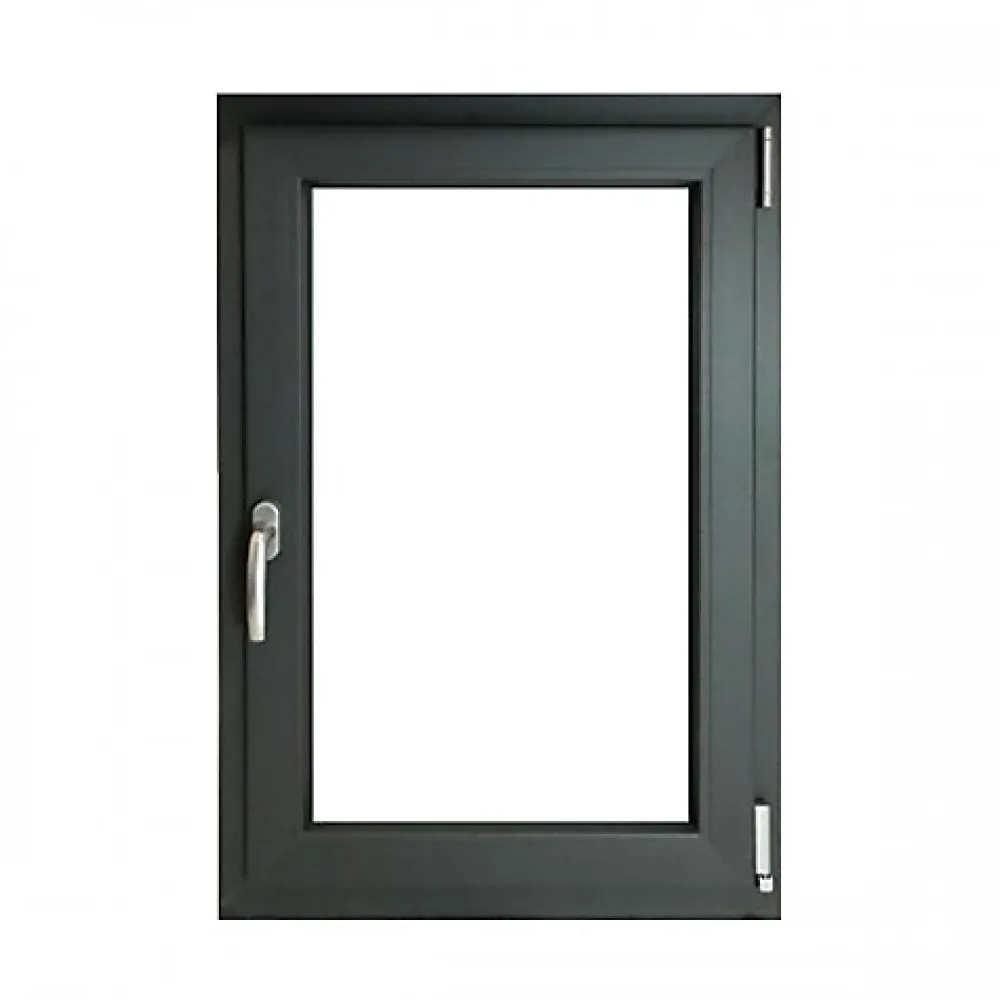 Gefradis Fenêtre Pvc<Fenêtre PVC 1 vantail H 47 x L 47 cm OB anthracite pour pose en neuf - tirant droit